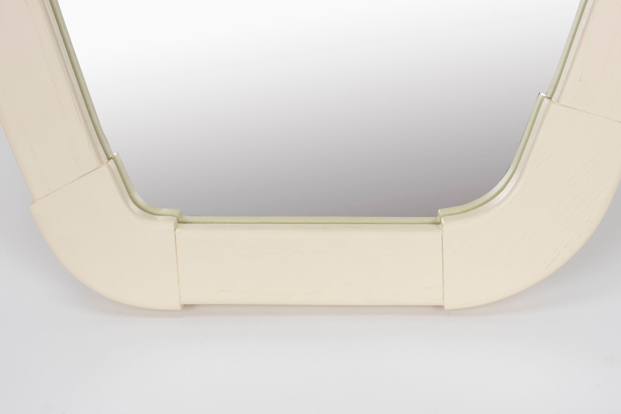 Zuiver Reverse Organic Cream Oak Wood Wall Mirror